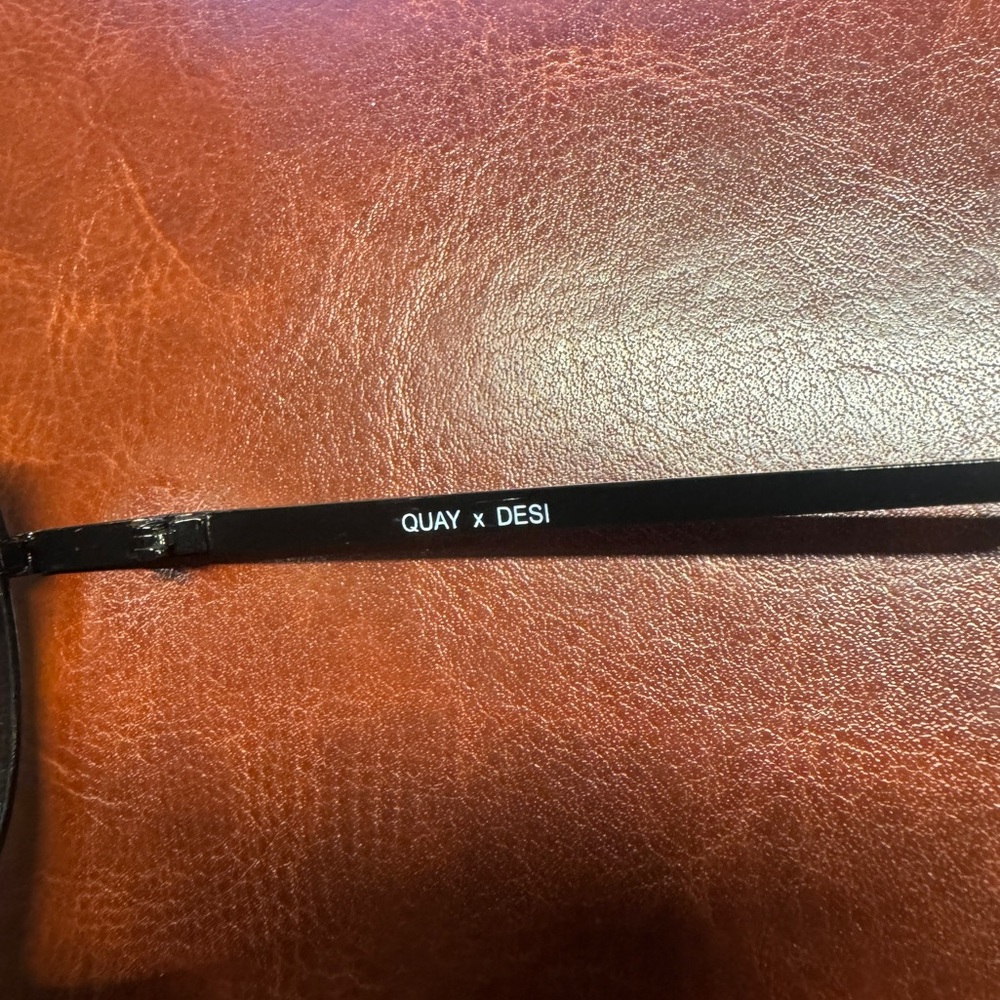 Quay X Desi Perkins Black Aviator Sunglasses - Picture 5 of 6